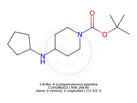 Chemical structure of 1-N-Boc 4-(cyclopentylamino) piperidine