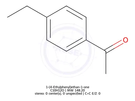 Chemical structure of 4-Ethylacetophenone