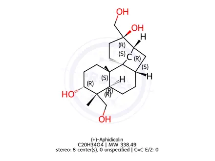 Chemical structure of (+)-Aphidicolin