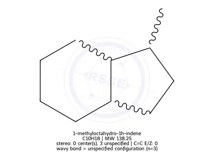 Chemical structure of 1-methyloctahydro-1h-indene