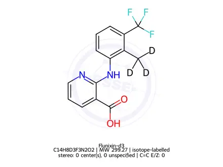 Chemical structure of Flunixin-d3