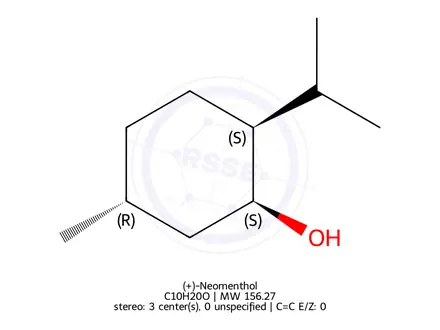 Chemical structure of (+)-Neomenthol