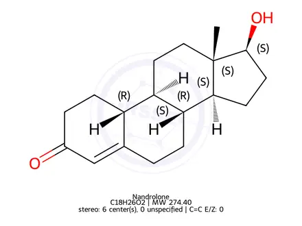 Chemical structure of Nandrolone