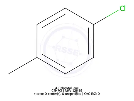 Chemical structure of 4-Chlorotoluene