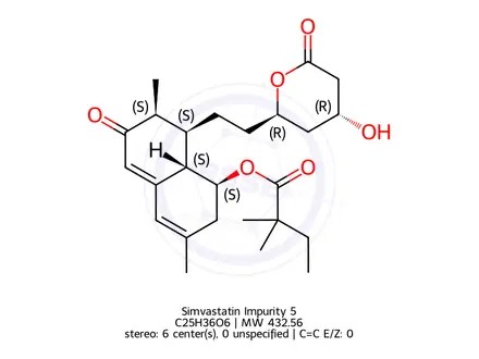 Chemical structure of Simvastatin Impurity 5
