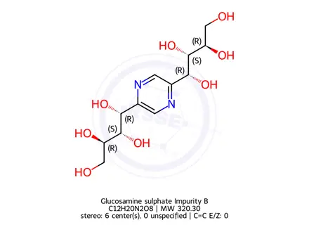 Chemical structure of Glucosamine sulphate Impurity B