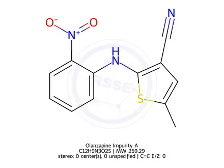 Chemical structure of Olanzapine Impurity A