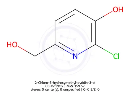 Chemical structure of 2-Chloro-6-hydroxymethyl-pyridin-3-ol