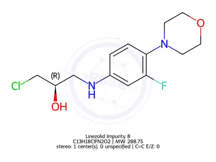 Chemical structure of Linezolid Impurity 8