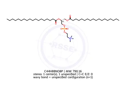 Chemical structure of Distearoyl Phosphatidylcholine