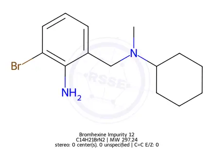 Chemical structure of Bromhexine Impurity 12