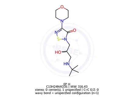 Chemical structure of Timolol EP Impurity H