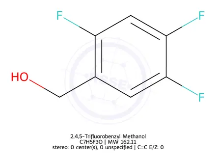 Chemical structure of 2,4,5-Trifluorobenzyl Methanol
