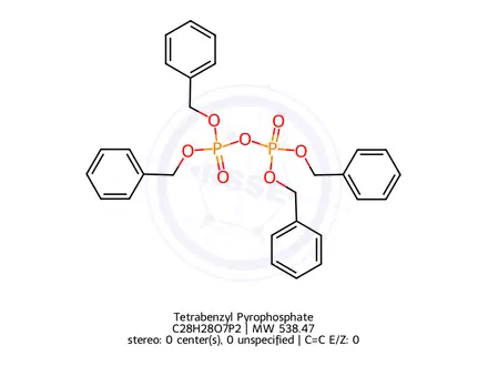 Chemical structure of Tetrabenzyl Pyrophosphate