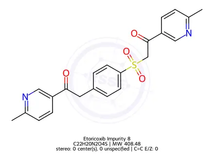 Chemical structure of Etoricoxib Impurity 1