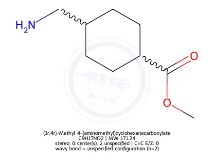 Chemical structure of (1r,4r)-Methyl 4-(aminomethyl)cyclohexanecarboxylate