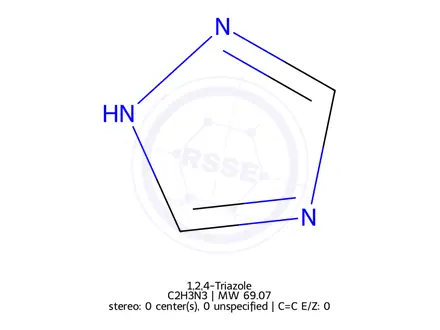 Chemical structure of 1H-1,2,4-Triazole