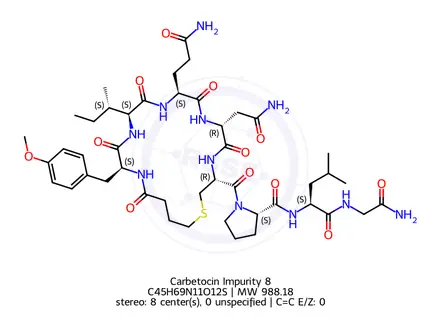 Chemical structure of Carbetocin Impurity 8