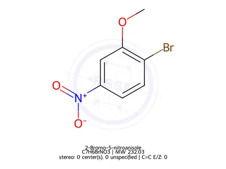 Chemical structure of 2-Bromo-5-nitroanisole