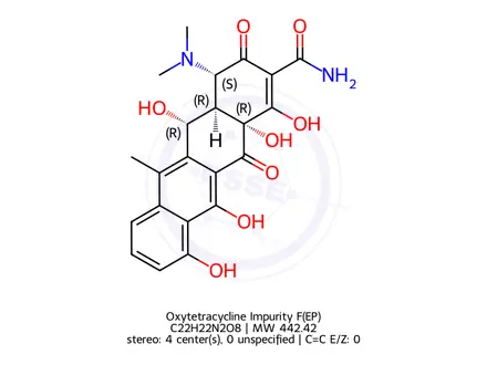Chemical structure of Oxytetracycline Impurity F(EP)