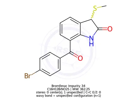 Chemical structure of Bromfenac Impurity 34