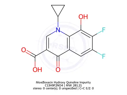 Chemical structure of Moxifloxacin Impurity Z
