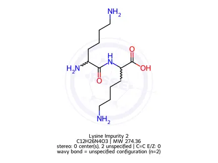 Chemical structure of Lysine Impurity 2