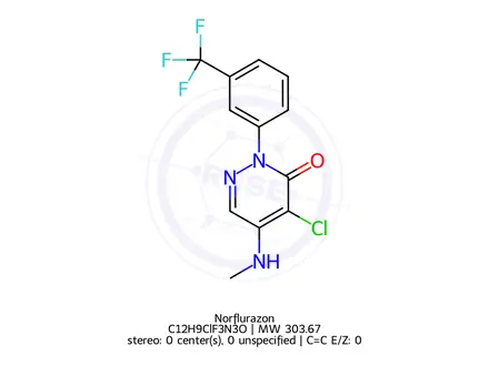 Chemical structure of Norflurazon
