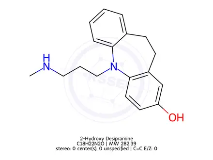 Chemical structure of 2-Hydroxy Desipramine