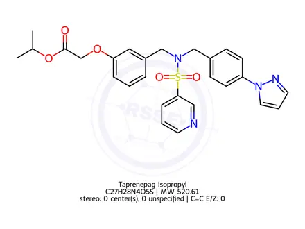 Chemical structure of Taprenepag Isopropyl