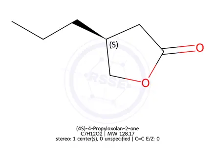 Chemical structure of (4S)-4-Propyloxolan-2-one