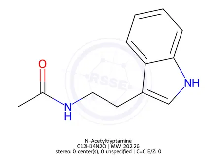 Chemical structure of N-Acetyltryptamine