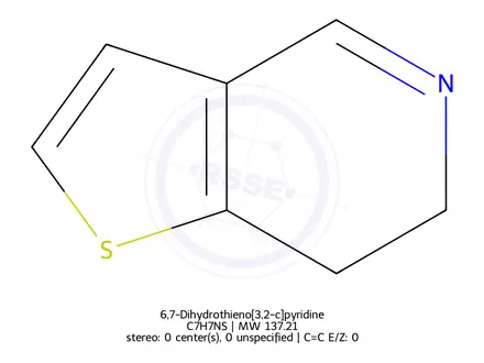 Chemical structure of 6,7-Dihydrothieno[3,2-c]pyridine