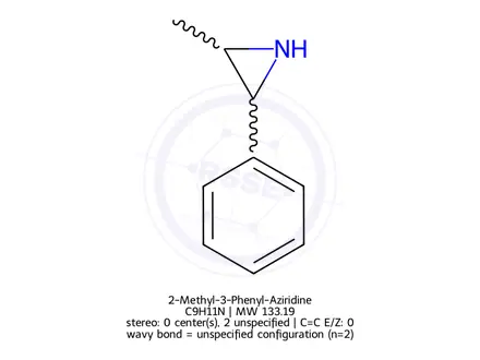 Chemical structure of 2-Methyl-3-phenylaziridine