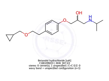 Chemical structure of Betaxolol