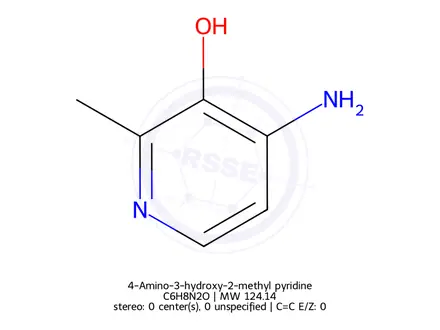 Chemical structure of 4-Amino-3-hydroxy-2-methyl pyridine