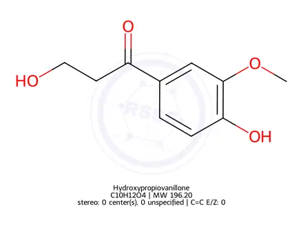 Chemical structure of ß-Hydroxypropiovanillone