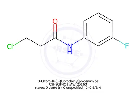 Chemical structure of 3-Chloro-N-(3-fluorophenyl)propanamide