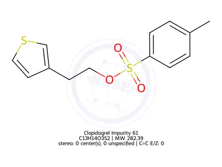 Chemical structure of Clopidogrel Impurity 61