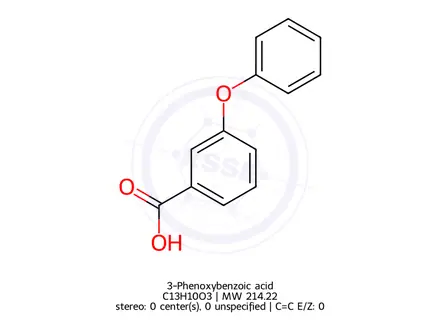 Chemical structure of 3-Phenoxybenzoic acid