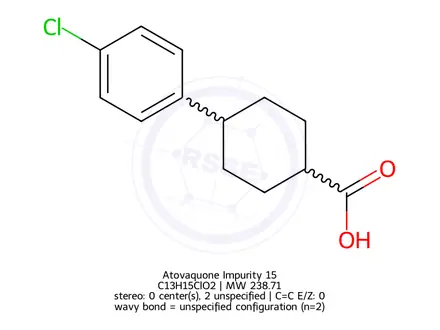 Chemical structure of Atovaquone Impurity 3