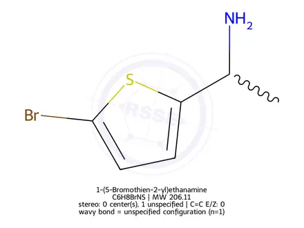 Chemical structure of 1-(5-Bromothien-2-yl)ethanamine