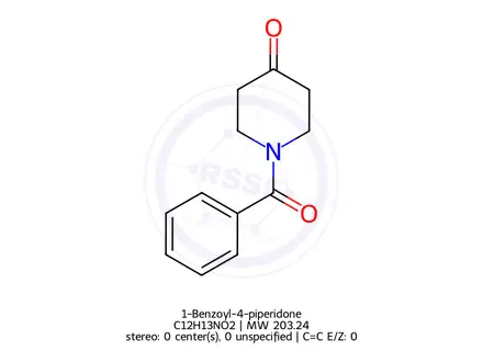 Chemical structure of 1-Benzoyl-4-piperidone