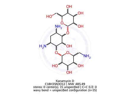 Chemical structure of Kanamycin D