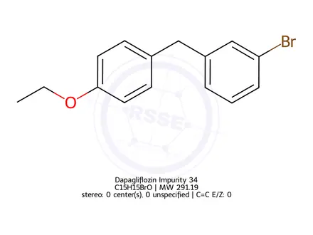 Chemical structure of Dapagliflozin Impurity 34