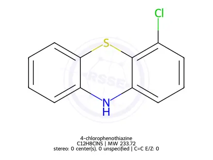 Chemical structure of 4-chlorophenothiazine