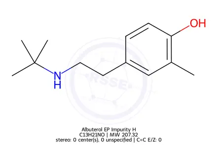 Chemical structure of Albuterol EP Impurity H
