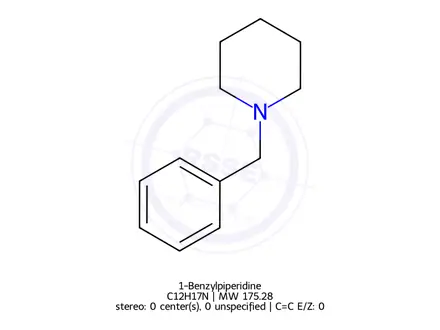 Chemical structure of 1-Benzylpiperidine