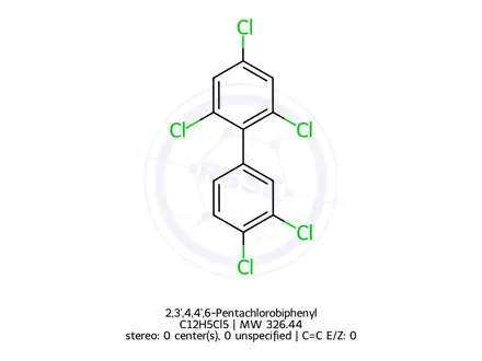 Chemical structure of 2,3',4,4',6-Pentachlorobiphenyl