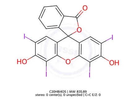 Chemical structure of Erythrosin B